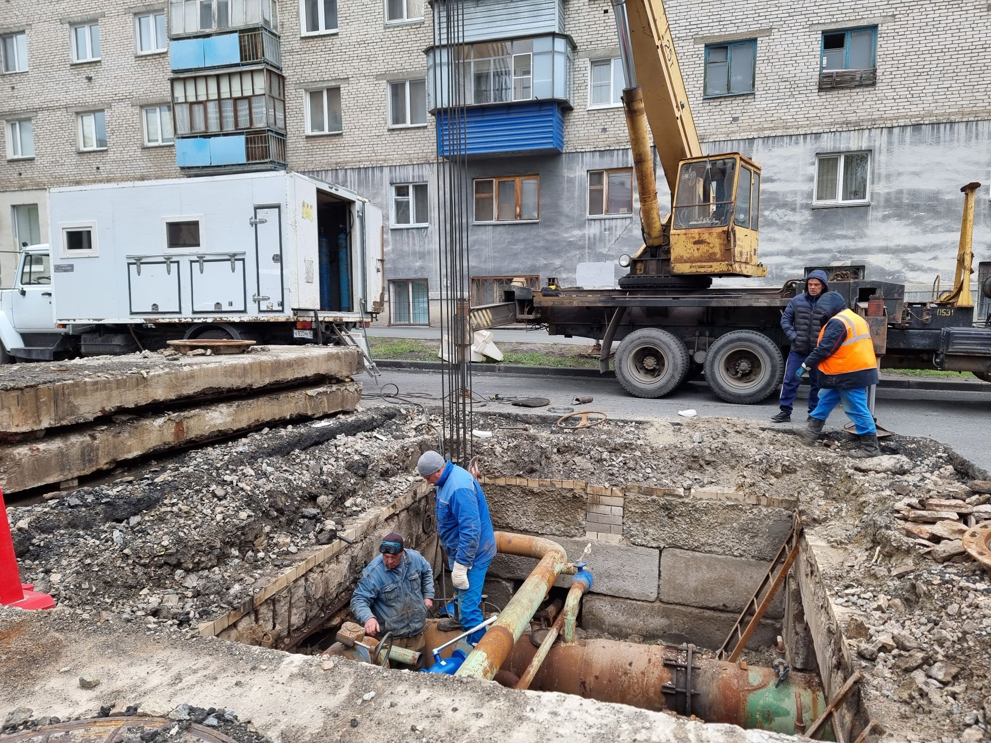 Заполнение тепловых сетей 14 октября