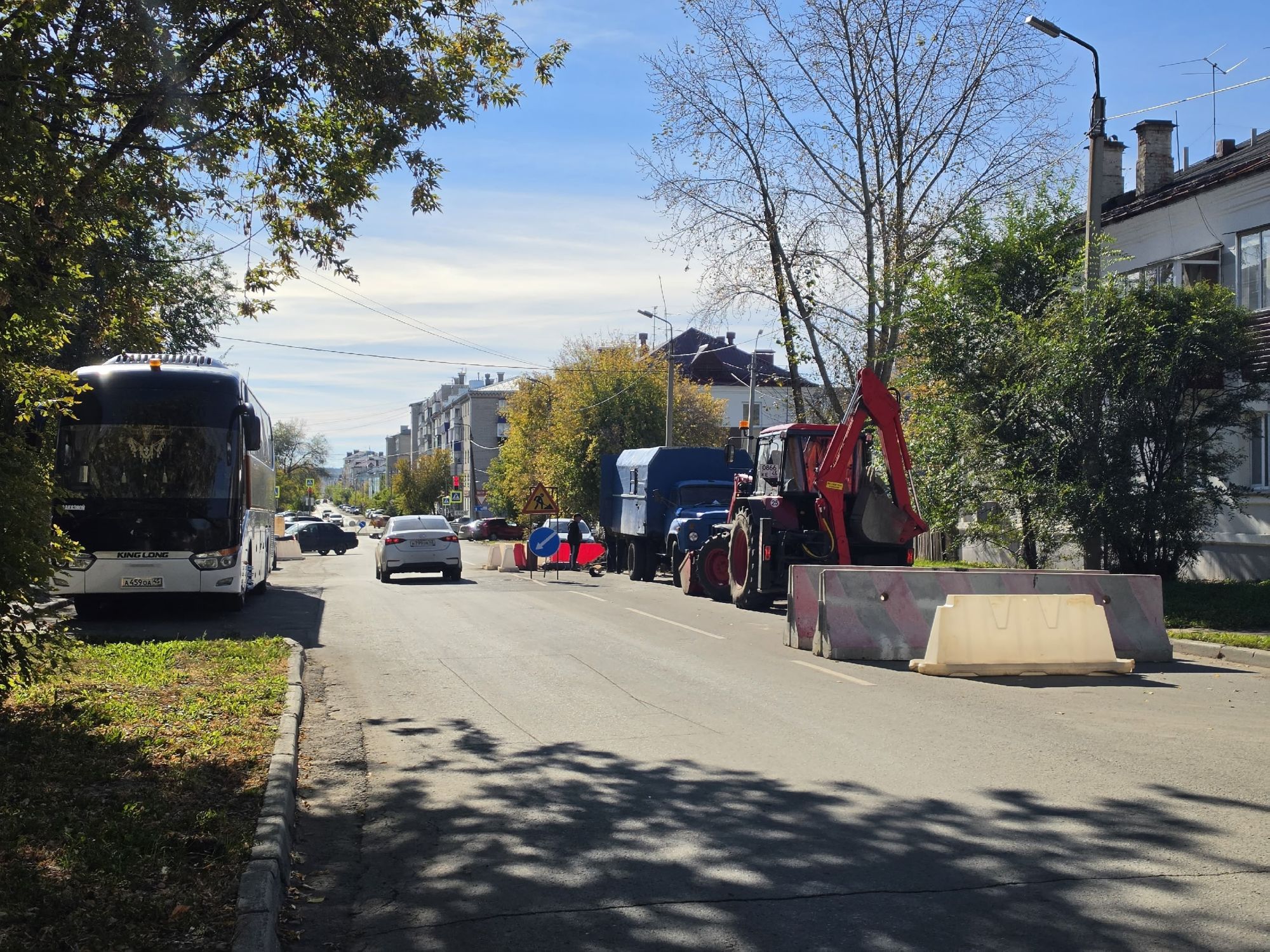 Затруднено движение для автотранспорта по улице Гагарина