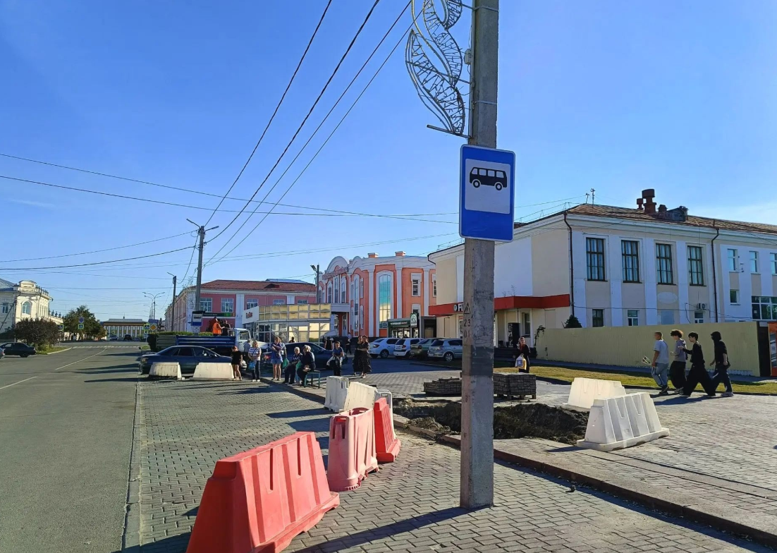 Временно переносится автобусная остановка