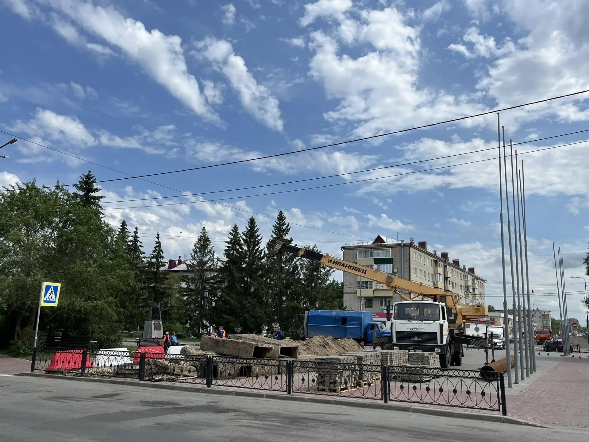 Ремонт тепломагистрали в сквере Победы подходит к концу