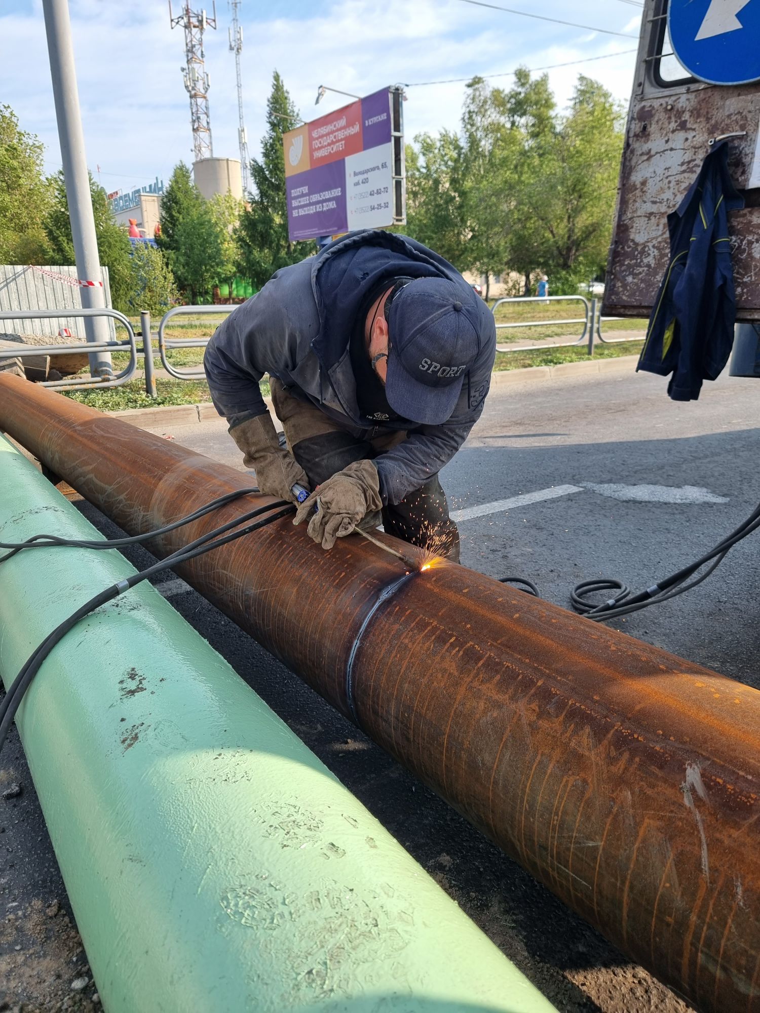 Заполнение тепловых сетей 7 октября